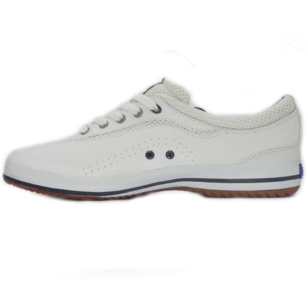 Women's White Leather Keds Champion Luxe Size 8 - Picture 3 of 6